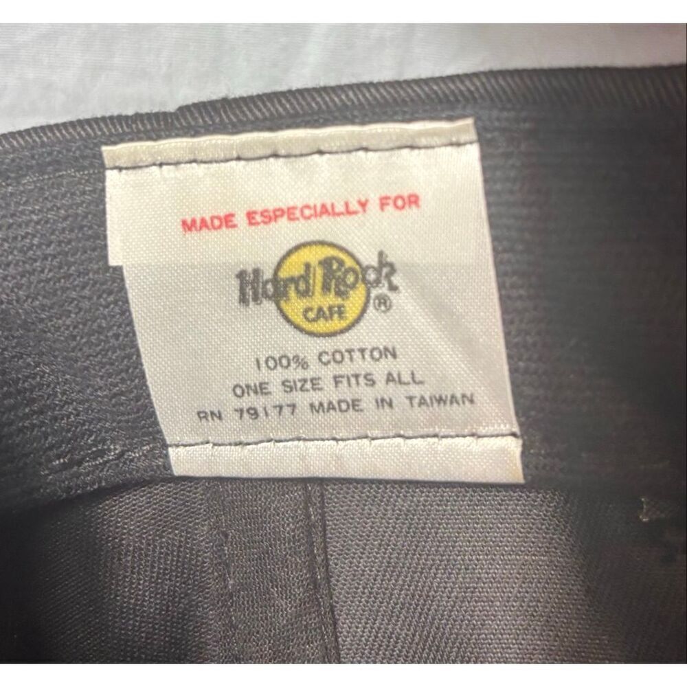 Hard Rock Cafe Atlanta Vintage Snap Back Cap Black - Picture 7 of 7